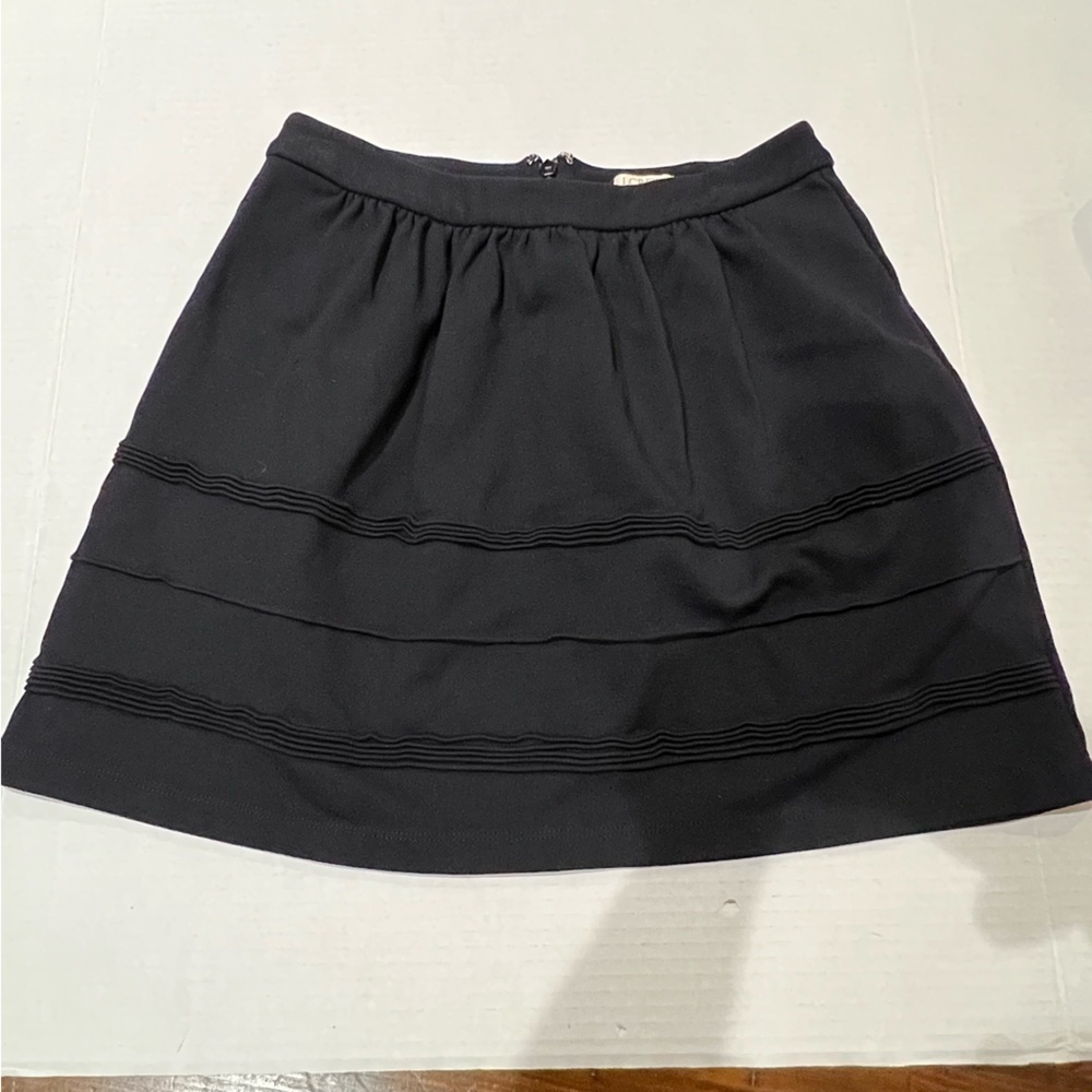 J. Crew Super Stretch Chic Mini Skirt - Black size 2